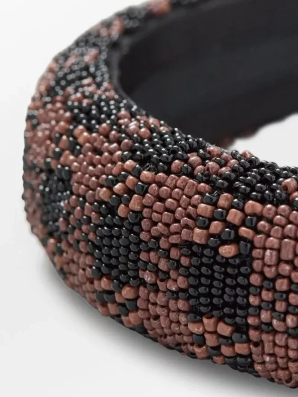 BeckSöndergaard Gingham Beaded Hairbrace | Hårbøyler