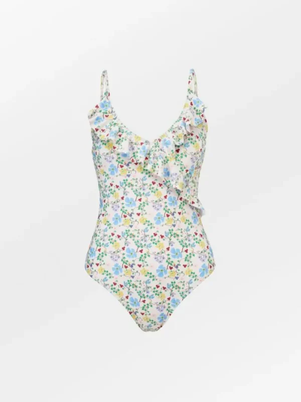 BeckSöndergaard Ireni Bly Frill Swimsuit | Badedrakt