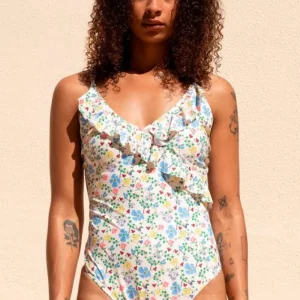 BeckSöndergaard Ireni Bly Frill Swimsuit | Badedrakt