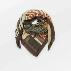 BeckSöndergaard Lines Graph Woo Scarf | Ullskjerf