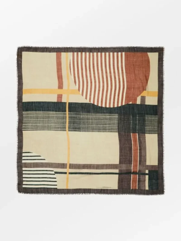 BeckSöndergaard Lines Graph Woo Scarf | Ullskjerf