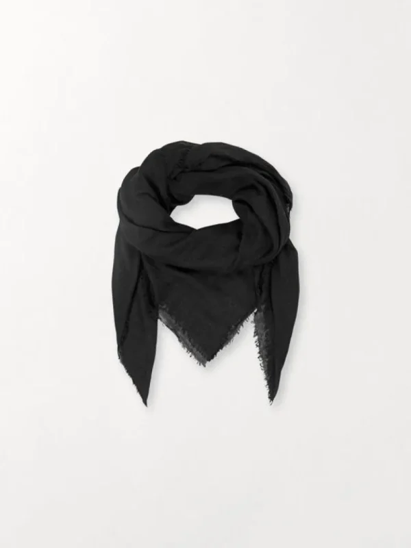 BeckSöndergaard Mill Scarf - Black | Ullskjerf
