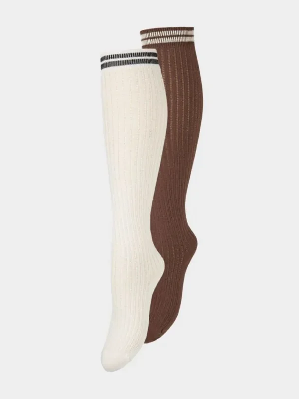 BeckSöndergaard Oda Cotta Knee Sock 2 Pack | Basic Sokker