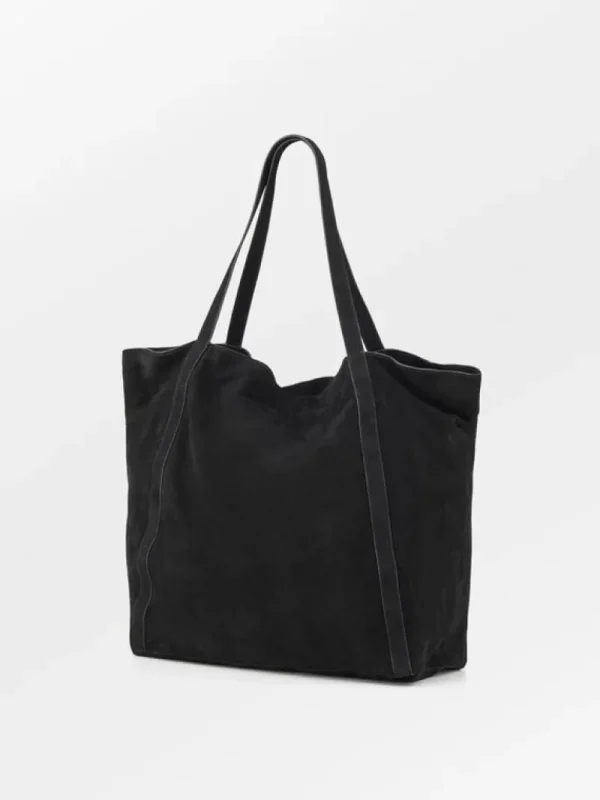 BeckSöndergaard Suede Eden Bag - Black | Lærvesker