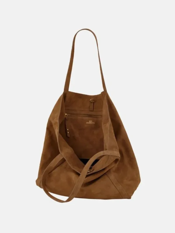 BeckSöndergaard Suede Eden Bag - Brown | Lærvesker