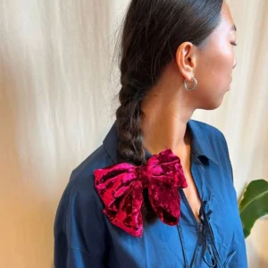 BeckSöndergaard Velour Big Bow | Hårtilbehør